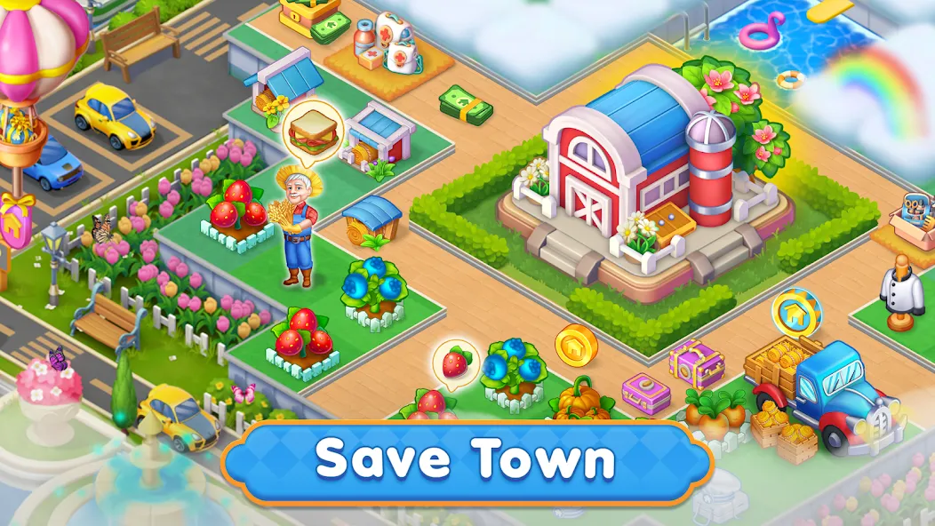 Merge HomeTown: Merge Games бесплатно на Андроид — мод: Безлимитные монеты и энергии — скриншот 4 Merge HomeTown: Merge Games бесплатно на Андроид — мод: Безлимитные монеты и энергии — скриншот 4