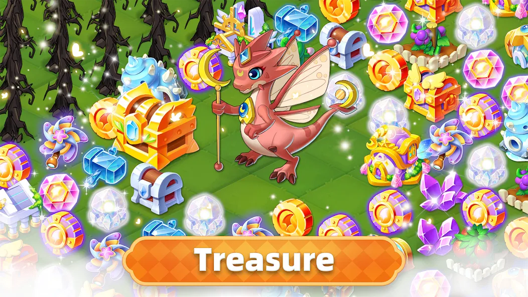 Merge Legends: Dragon Island — взломанная версия, Безлимитные ресурсы и открыты драконы — скриншот 3