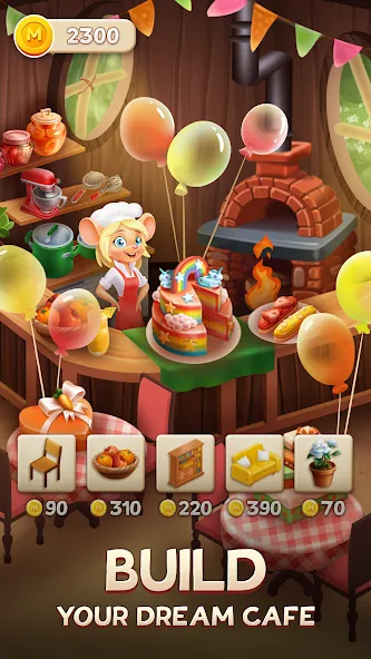 Merge Inn - Cafe Merge Game на телефон — скачать мод: Много денег и энергии — скриншот 1 Merge Inn - Cafe Merge Game на телефон — скачать мод: Много денег и энергии — скриншот 1