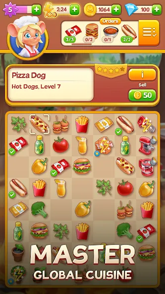 Merge Inn - Cafe Merge Game на телефон — скачать мод: Много денег и энергии — скриншот 4 Merge Inn - Cafe Merge Game на телефон — скачать мод: Много денег и энергии — скриншот 4