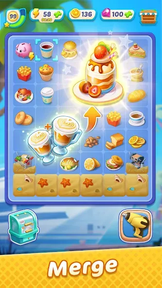 Gossip Harbor®: Merge & Story взлом APK — Безлимитные монеты и энергия — скриншот 4