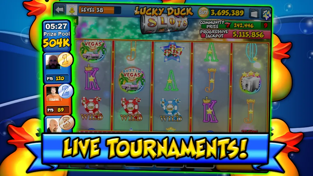 Lucky Duck Slots MOD APK: Безлимитные монеты и бонусы — скриншот 3 Lucky Duck Slots MOD APK: Безлимитные монеты и бонусы — скриншот 3