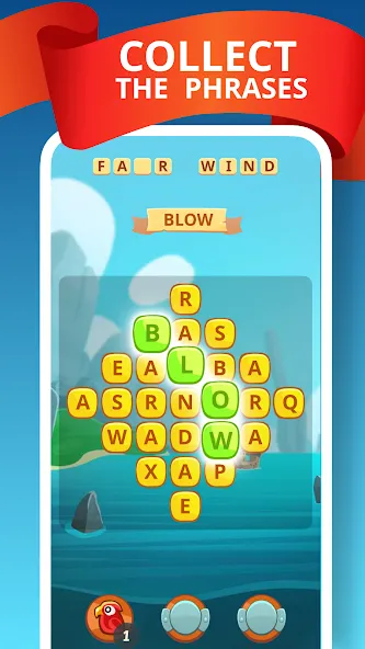 Скачать Word Treasure Hunt мод — Безлимитные подсказки и монеты — скриншот 2 Скачать Word Treasure Hunt мод — Безлимитные подсказки и монеты — скриншот 2