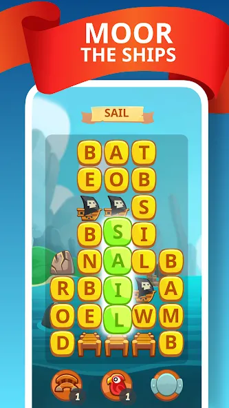 Скачать Word Treasure Hunt мод — Безлимитные подсказки и монеты — скриншот 3 Скачать Word Treasure Hunt мод — Безлимитные подсказки и монеты — скриншот 3