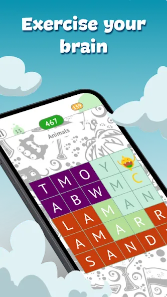 Скачать мод Fill The Words: Themes search — Подсказки доступны без ограничений — скриншот 3 Скачать мод Fill The Words: Themes search — Подсказки доступны без ограничений — скриншот 3