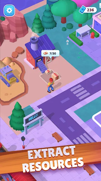 Town Mess - Building Adventure MOD APK скачать на Андроид — Безлимитные деньги и ресурсы — скриншот 3