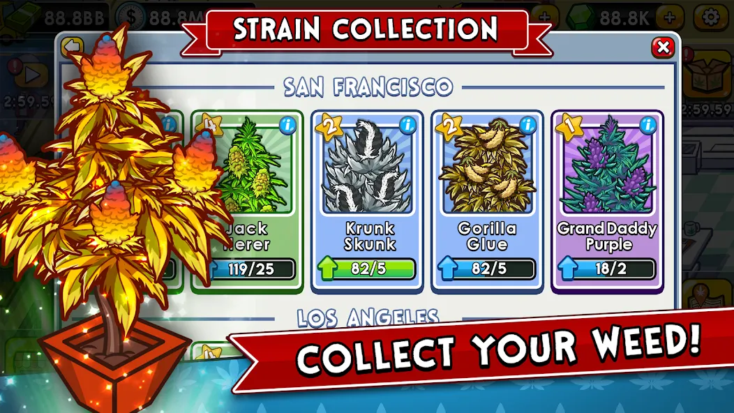 Weed Inc: Idle Tycoon — Безлимитные деньги и все открыто, скачать мод APK — скриншот 2
