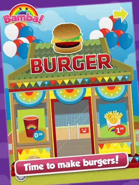 Bamba Burger MOD APK: Безлимитные деньги и продукты — скриншот 1