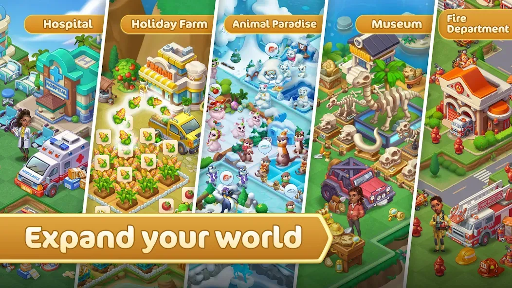 Скачать Merge County® мод — Безлимитные деньги и энергия — скриншот 4 Скачать Merge County® мод — Безлимитные деньги и энергия — скриншот 4