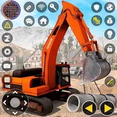 Скачать Construction Excavator Game 3D последней версии — Безлимитные деньги и техника открыта