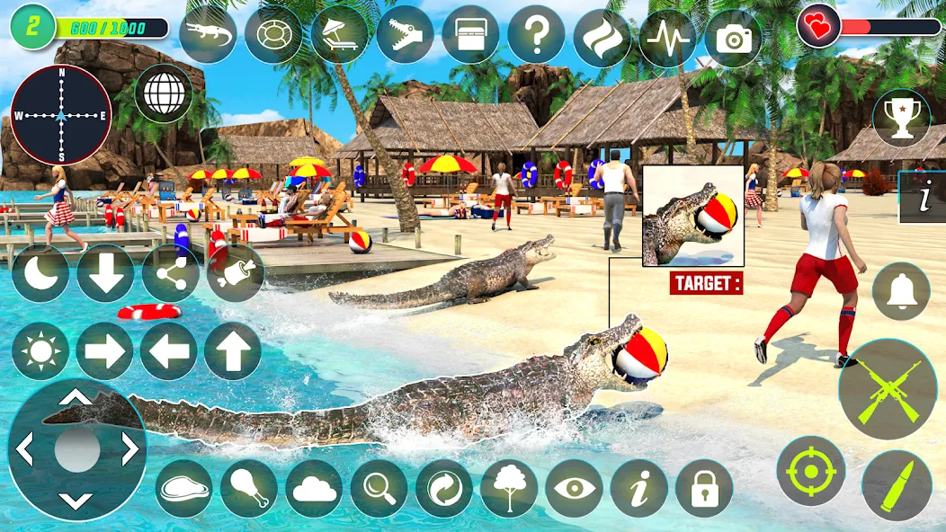 Crocodile Hunting Animal Games мод на Андроид: Безлимитные деньги и патроны — скриншот 3