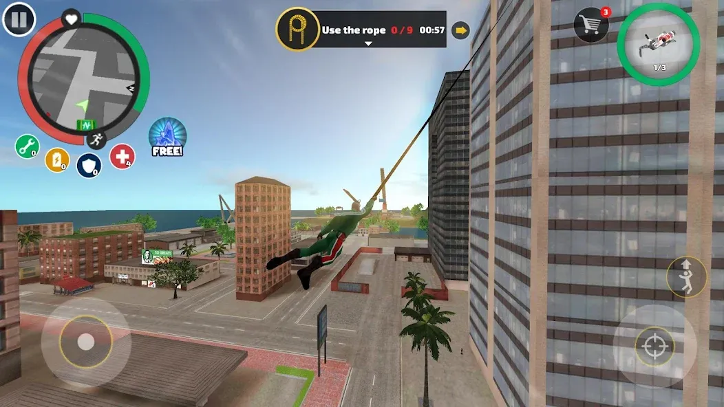 Rope Hero: Vice Town взломанный APK — Безлимитные деньги и суперспособности — скриншот 2 Rope Hero: Vice Town взломанный APK — Безлимитные деньги и суперспособности — скриншот 2