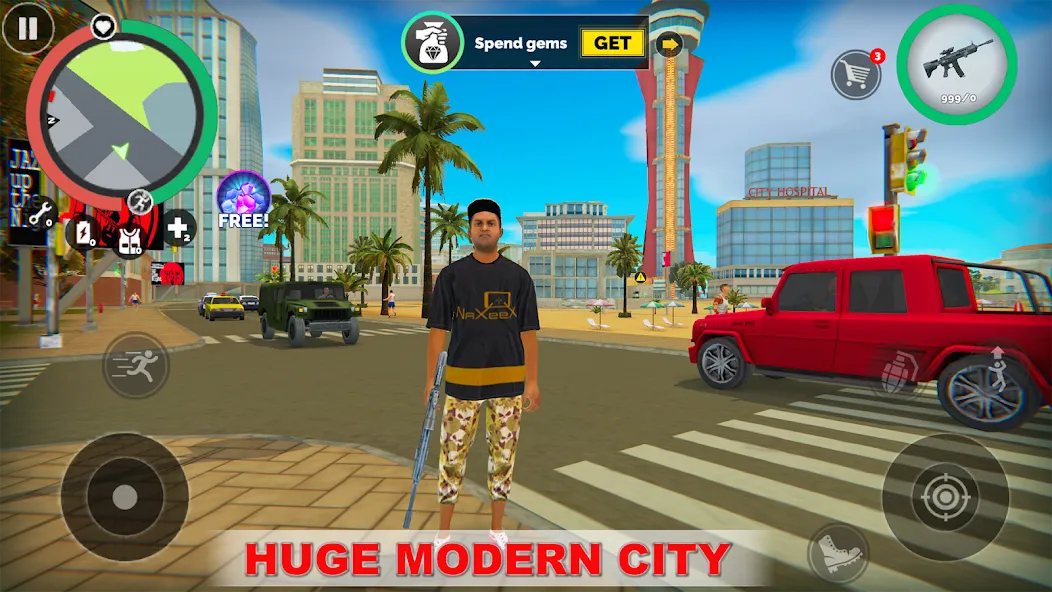 Vegas Crime Simulator взломанный APK — Безлимитные деньги и оружие — скриншот 1 Vegas Crime Simulator взломанный APK — Безлимитные деньги и оружие — скриншот 1
