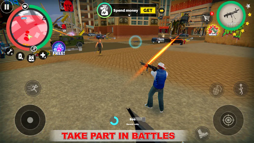 Vegas Crime Simulator взломанный APK — Безлимитные деньги и оружие — скриншот 4 Vegas Crime Simulator взломанный APK — Безлимитные деньги и оружие — скриншот 4