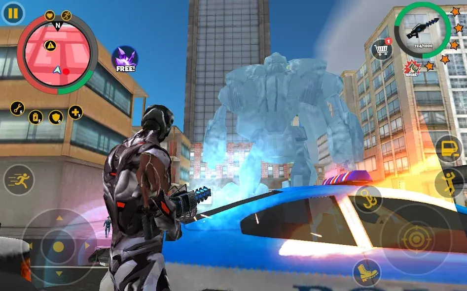 Rope Hero 3 — Безлимитные деньги и усиленный герой, скачать мод APK — скриншот 2 Rope Hero 3 — Безлимитные деньги и усиленный герой, скачать мод APK — скриншот 2