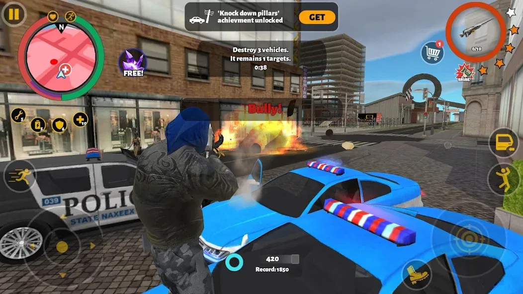 Rope Hero 3 — Безлимитные деньги и усиленный герой, скачать мод APK — скриншот 5 Rope Hero 3 — Безлимитные деньги и усиленный герой, скачать мод APK — скриншот 5