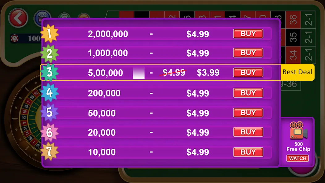 Roulette Casino Royale — Безлимитные фишки и быстрые выигрыши, скачать мод APK — скриншот 5 Roulette Casino Royale — Безлимитные фишки и быстрые выигрыши, скачать мод APK — скриншот 5