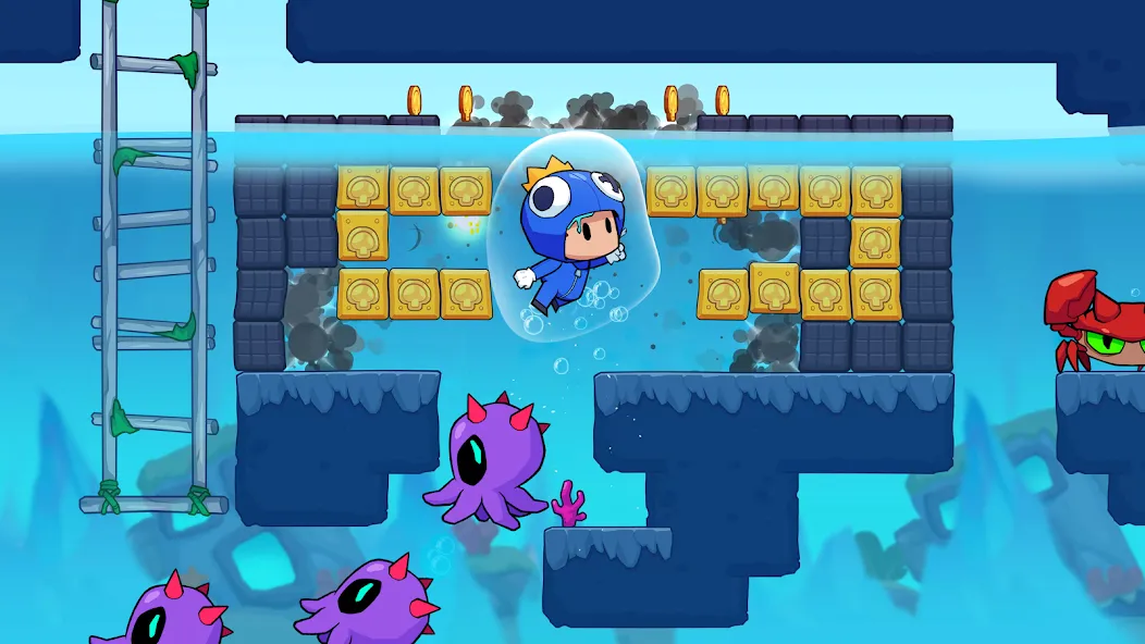 Мод Super Meno - Jungle Platform — Безлимитные монеты и все уровни, скачать APK — скриншот 1