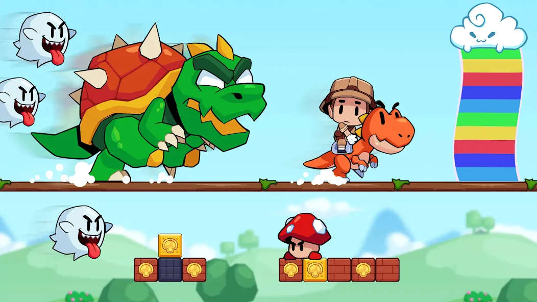 Мод Super Meno - Jungle Platform — Безлимитные монеты и все уровни, скачать APK — скриншот 4