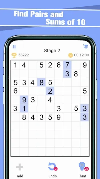 Match Ten - Relax Number Game на телефон — скачать мод: Без рекламы и много подсказок — скриншот 1 Match Ten - Relax Number Game на телефон — скачать мод: Без рекламы и много подсказок — скриншот 1