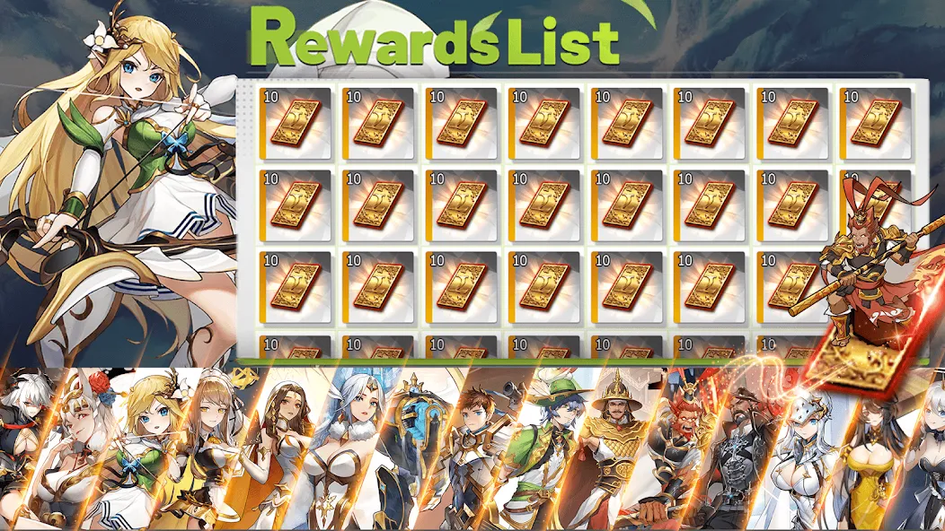 Мод Eternal Heroes : 1088 Draw — 1088 бесплатных призывов и герои, скачать APK — скриншот 1 Мод Eternal Heroes : 1088 Draw — 1088 бесплатных призывов и герои, скачать APK — скриншот 1