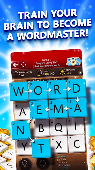 Скачать мод Wordament® by Microsoft — Подсказки и безлимитные попытки — скриншот 1