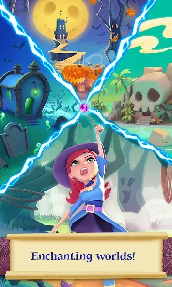 Скачать взлом Bubble Witch 2 Saga — Безлимитные жизни и усилители — скриншот 3