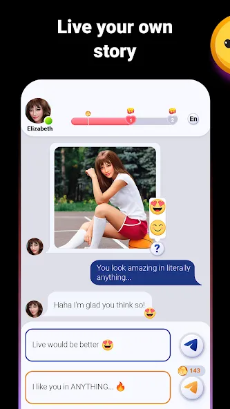 Love Stories: Dating game взлом на Андроид — Безлимитные билеты и алмазы — скриншот 1 Love Stories: Dating game взлом на Андроид — Безлимитные билеты и алмазы — скриншот 1