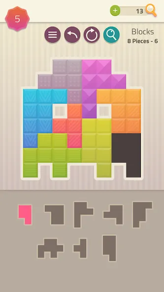 Polygrams - Tangram Puzzles бесплатно на Андроид — мод: Без рекламы и все пазлы открыты — скриншот 5 Polygrams - Tangram Puzzles бесплатно на Андроид — мод: Без рекламы и все пазлы открыты — скриншот 5