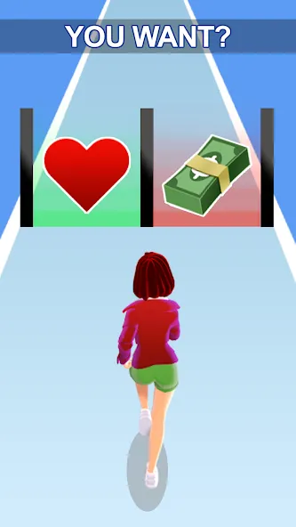 Girl Run 3D - Fun Running Game — взломанная версия, Безлимитные деньги и все уровни — скриншот 1 Girl Run 3D - Fun Running Game — взломанная версия, Безлимитные деньги и все уровни — скриншот 1