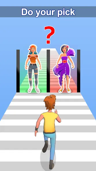 Girl Run 3D - Fun Running Game — взломанная версия, Безлимитные деньги и все уровни — скриншот 3 Girl Run 3D - Fun Running Game — взломанная версия, Безлимитные деньги и все уровни — скриншот 3
