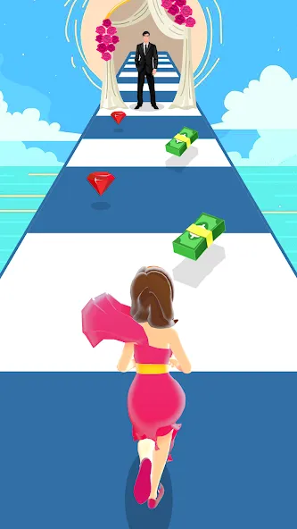 Girl Run 3D - Fun Running Game — взломанная версия, Безлимитные деньги и все уровни — скриншот 4 Girl Run 3D - Fun Running Game — взломанная версия, Безлимитные деньги и все уровни — скриншот 4