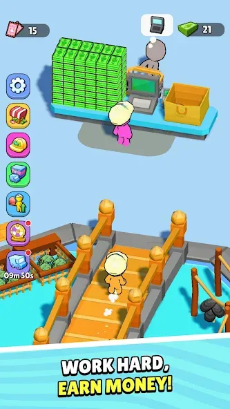 My Fish Mart: Idle Tycoon Game взлом APK — Безлимитные деньги и товары — скриншот 4