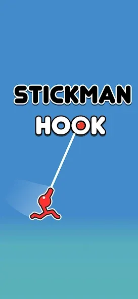 Stickman Hook бесплатно на Андроид — мод: Безлимитные монеты и все уровни — скриншот 1
