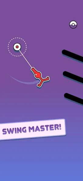 Stickman Hook бесплатно на Андроид — мод: Безлимитные монеты и все уровни — скриншот 3