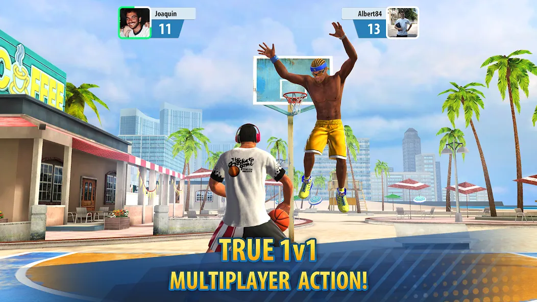 Basketball Stars: Multiplayer MOD APK: Безлимитные деньги и все мячи открыты — скриншот 2