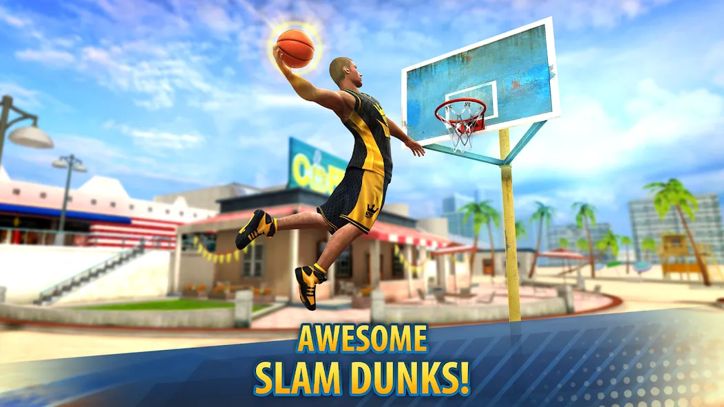 Basketball Stars: Multiplayer MOD APK: Безлимитные деньги и все мячи открыты — скриншот 3