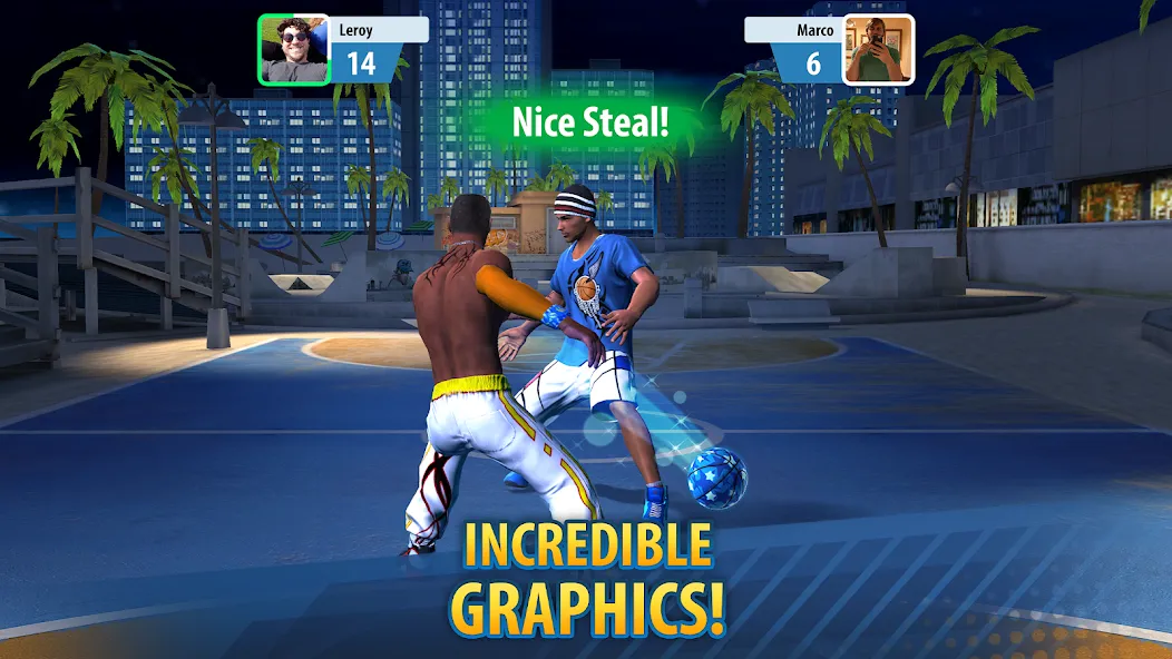 Basketball Stars: Multiplayer MOD APK: Безлимитные деньги и все мячи открыты — скриншот 4