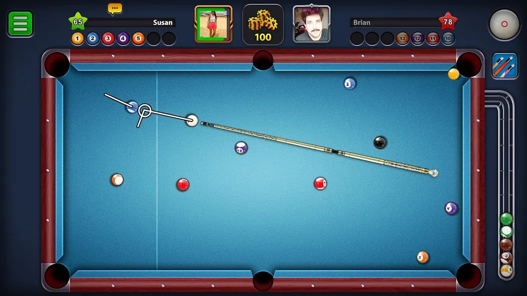 Скачать 8 Ball Pool — Безлимитные монеты и кий — скриншот 1 Скачать 8 Ball Pool — Безлимитные монеты и кий — скриншот 1