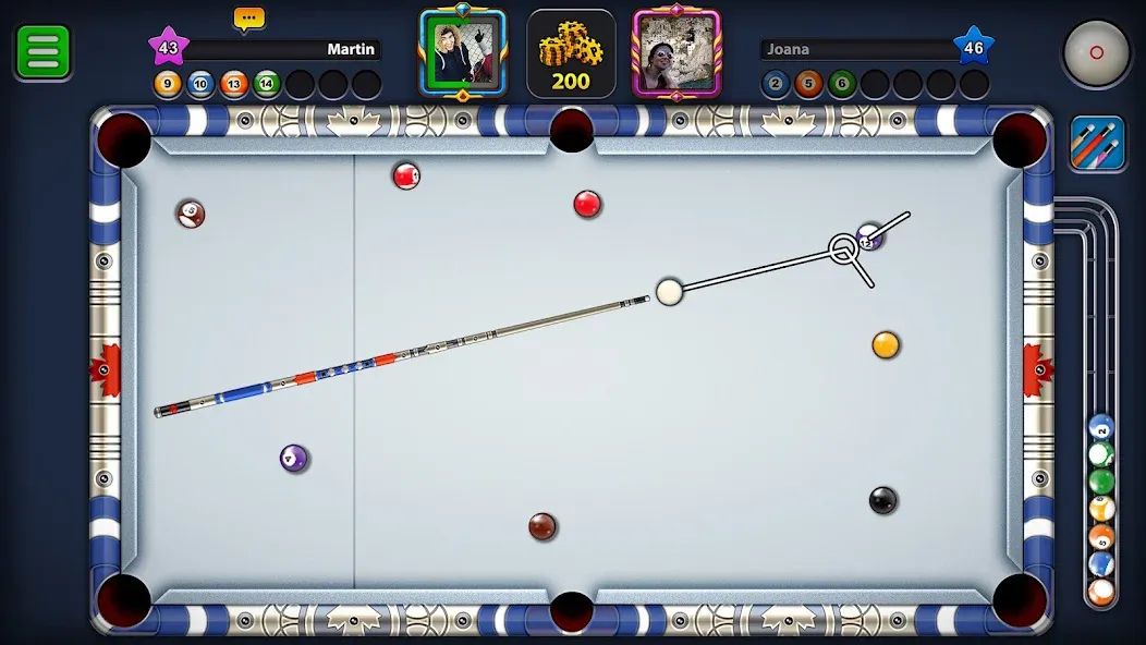 Скачать 8 Ball Pool — Безлимитные монеты и кий — скриншот 3 Скачать 8 Ball Pool — Безлимитные монеты и кий — скриншот 3