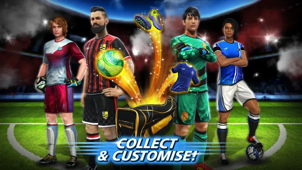 Скачать мод Football Strike: Online Soccer — Безлимитные деньги и энергия — скриншот 4 Скачать мод Football Strike: Online Soccer — Безлимитные деньги и энергия — скриншот 4
