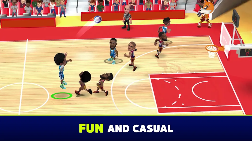 Скачать Mini Basketball мод — Безлимитные деньги и улучшения — скриншот 1