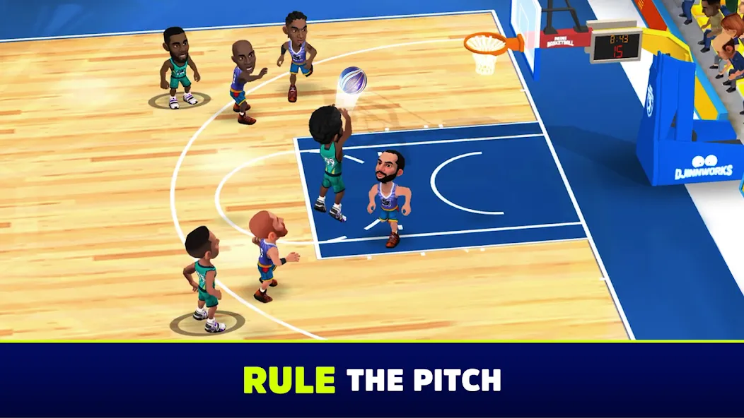 Скачать Mini Basketball мод — Безлимитные деньги и улучшения — скриншот 2