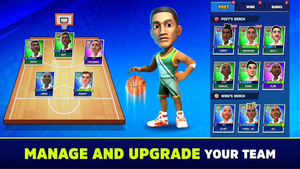 Скачать Mini Basketball мод — Безлимитные деньги и улучшения — скриншот 3