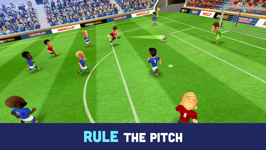 Mini Football - Mobile Soccer бесплатно на Андроид — мод: Безлимитные монеты и открыты команды — скриншот 3 Mini Football - Mobile Soccer бесплатно на Андроид — мод: Безлимитные монеты и открыты команды — скриншот 3