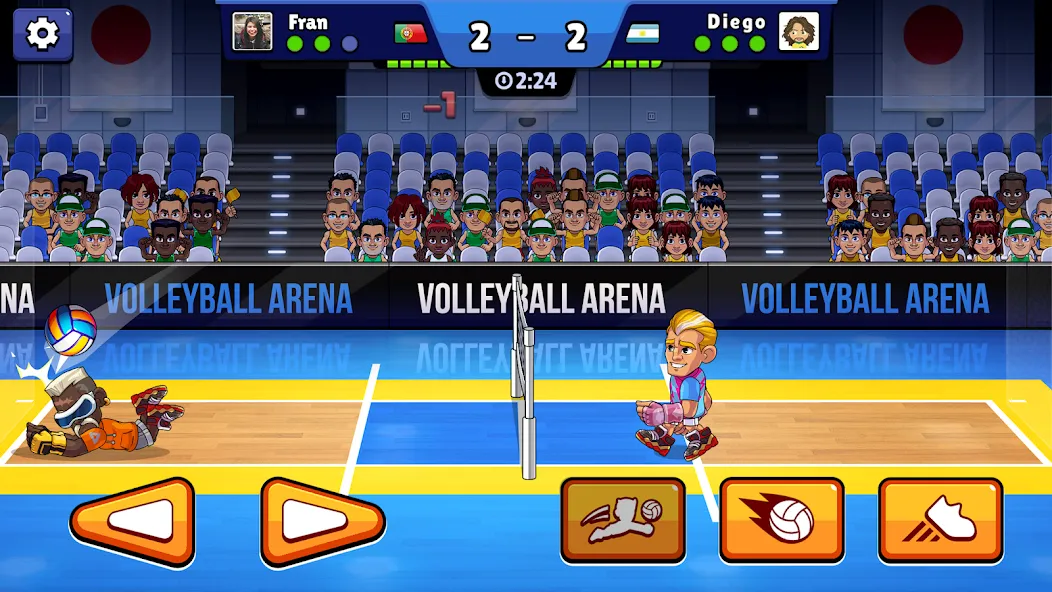 Volleyball Arena: Spike Hard — Безлимитные деньги и открыты уровни, скачать мод APK — скриншот 1 Volleyball Arena: Spike Hard — Безлимитные деньги и открыты уровни, скачать мод APK — скриншот 1