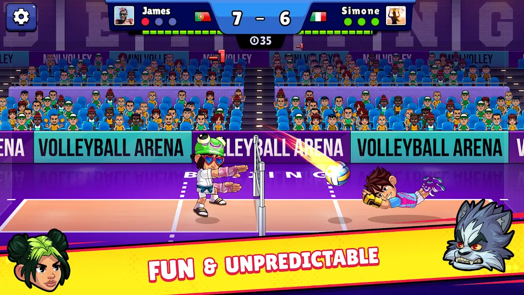 Volleyball Arena: Spike Hard — Безлимитные деньги и открыты уровни, скачать мод APK — скриншот 2 Volleyball Arena: Spike Hard — Безлимитные деньги и открыты уровни, скачать мод APK — скриншот 2