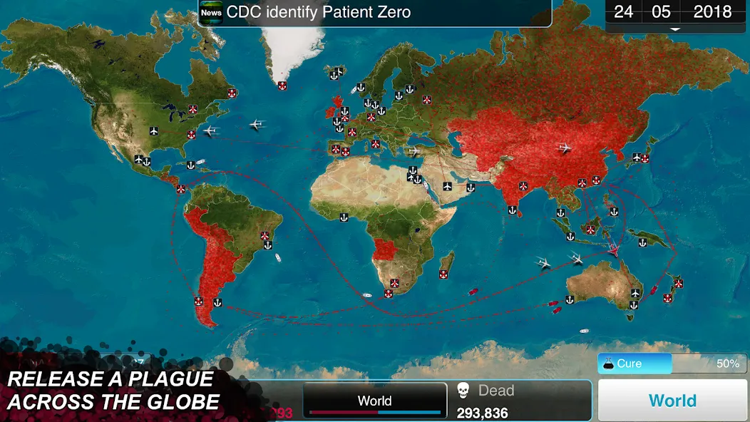 Plague Inc. бесплатно на Андроид — мод: Разблокированы все вирусы и сценарии — скриншот 2 Plague Inc. бесплатно на Андроид — мод: Разблокированы все вирусы и сценарии — скриншот 2