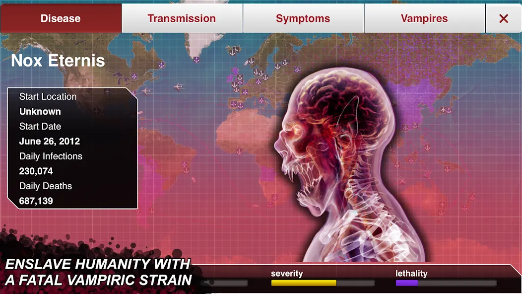 Plague Inc. бесплатно на Андроид — мод: Разблокированы все вирусы и сценарии — скриншот 5 Plague Inc. бесплатно на Андроид — мод: Разблокированы все вирусы и сценарии — скриншот 5