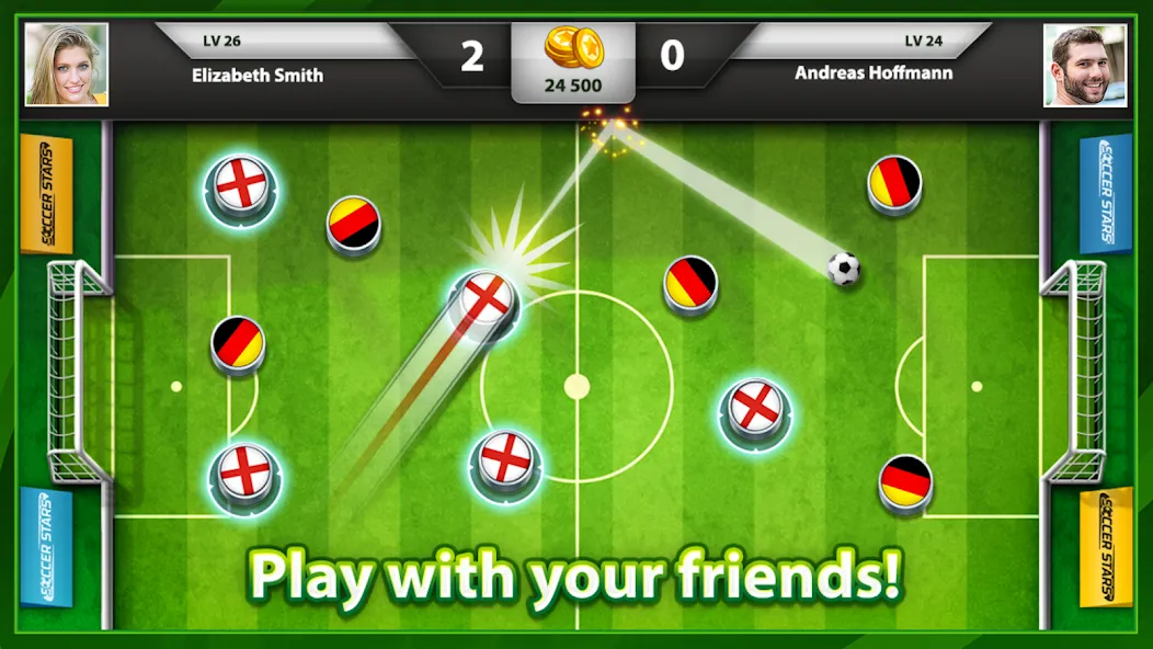 Soccer Stars: Football Games MOD APK: Безлимитные монеты и открыты команды — скриншот 1 Soccer Stars: Football Games MOD APK: Безлимитные монеты и открыты команды — скриншот 1